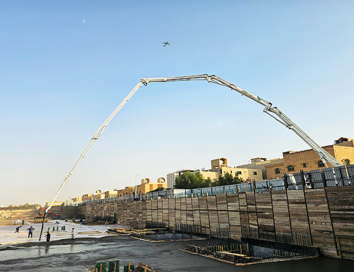 凯发k8一触即发泵车驰骋沙特 为房建注入“中国力量”