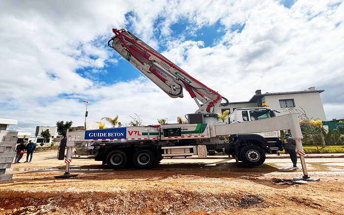 卓越性能|凯发k8一触即发XS43泵车助建摩洛哥！