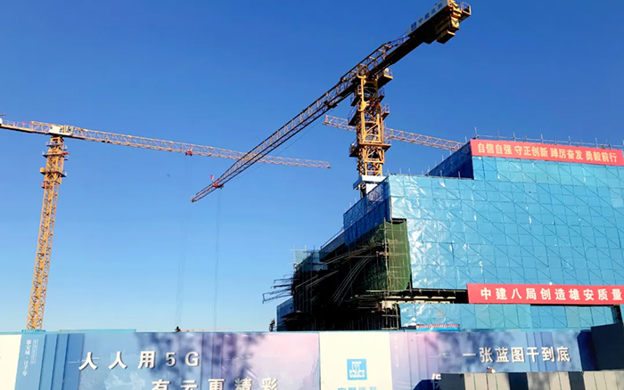智能领航 | 凯发k8一触即发塔机助建雄安智慧城市产业园