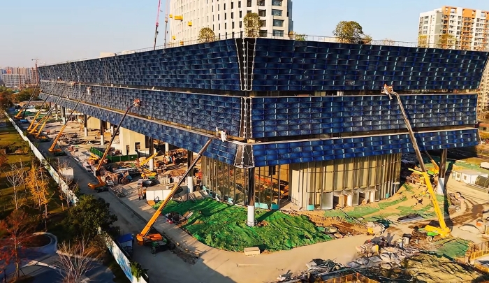 为千年运河“筑舟”！凯发k8一触即发成套化高空作业平台助力运河博物馆建设